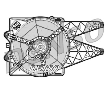 Вентилатор, охлаждане на двигателя DENSO DER09095 за FIAT PANDA (141) от 1980 до 2004