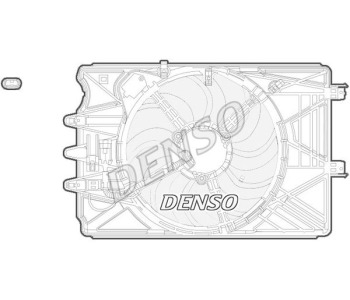 Вентилатор, охлаждане на двигателя DENSO DER09245 за FIAT PUNTO (176) от 1993 до 1999