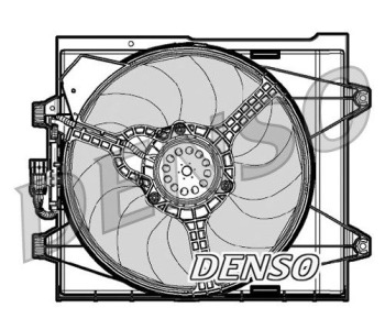 Вентилатор, охлаждане на двигателя DENSO DER09071 за FIAT UNO (146) от 1983 до 1995
