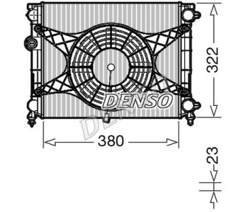 Топлообменник, отопление на вътрешното пространство DENSO DRR09100 за FIAT ULYSSE II (179) от 2002 до 2011