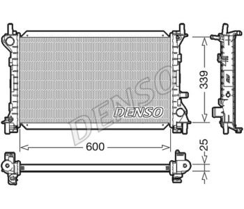 Радиатор, охлаждане на двигателя DENSO DRM10029 за FORD C-MAX II (DXA/CB7, DXA/CEU) от 2010