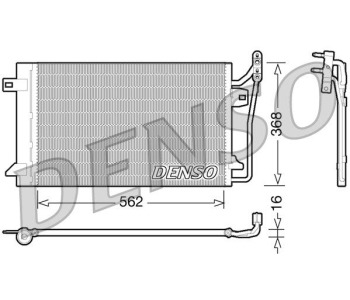 Кондензатор, климатизация DENSO DCN10028 за FORD GRAND C-MAX (DXA/CB7, DXA/CEU) от 2010