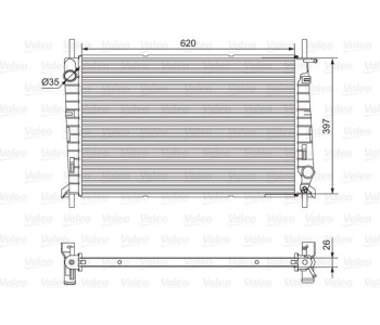 Радиатор, охлаждане на двигателя VALEO 701527 за FORD MONDEO I (GBP) лифтбек от 1993 до 1996