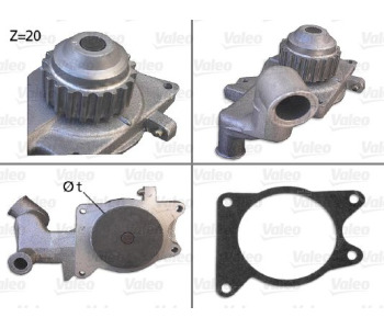 Водна помпа VALEO 506000 за FORD FIESTA II (FBD) от 1983 до 1989