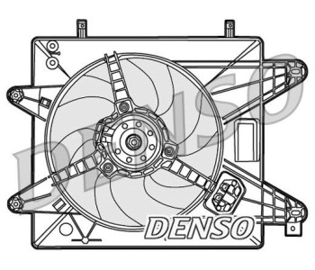 Вентилатор, охлаждане на двигателя DENSO DER10006 за FORD FIESTA IV (J5, J3) ван от 1996 до 2003
