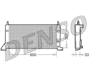 Радиатор, охлаждане на двигателя DENSO DRM10051 за FORD FOCUS II (DA, HCP) от 2004 до 2012