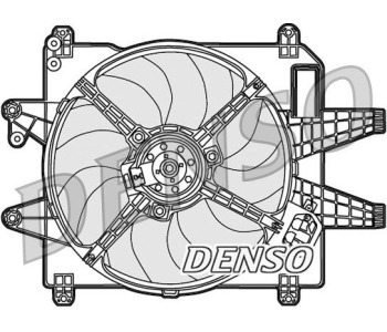 Вентилатор, охлаждане на двигателя DENSO DER10007 за FORD FOCUS I (DAW, DBW) от 1998 до 2004