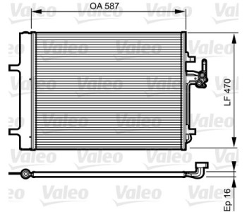 Кондензатор, климатизация VALEO 814184 за FORD GALAXY (WA6) от 2006 до 2015
