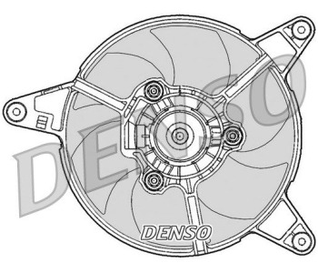 Вентилатор, охлаждане на двигателя DENSO DER10008 за FORD KA (RB) от 1996 до 2008