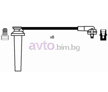 Комплект запалителни кабели 6 бр NGK за FORD MONDEO I (GBP) седан от 1993 до 1996