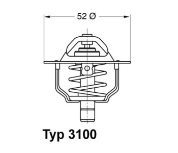 Термостат, охладителна течност BorgWarner (Wahler) 3100.88D за FORD SCORPIO I (GAE, GGE) хечбек от 1985 до 1994