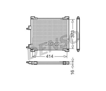 Кондензатор, климатизация DENSO DCN10017 за FORD TRANSIT пътнически от 2006 до 2014