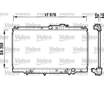Радиатор, охлаждане на двигателя VALEO 734109 за HONDA ACCORD V (CC, CD) седан от 1992 до 1997