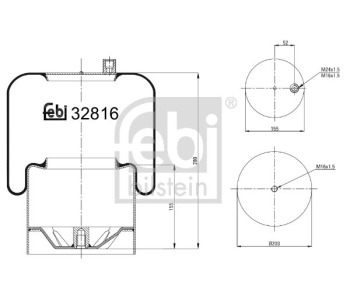 Термостат, охладителна течност FEBI BILSTEIN 33457 за HONDA CIVIC VIII (FN, FK) хечбек от 2005 до 2011
