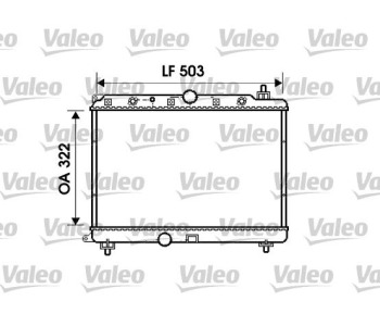 Радиатор, охлаждане на двигателя VALEO 734290 за ROVER 400 (RT) от 1995 до 2000