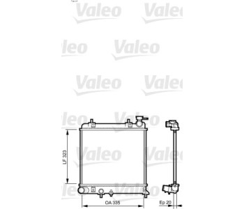 Радиатор, охлаждане на двигателя VALEO 734266 за HYUNDAI ACCENT II (LC) хечбек от 1999 до 2005