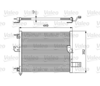 Кондензатор, климатизация VALEO 814422 за HYUNDAI ATOS (MX) от 1997 до 2014