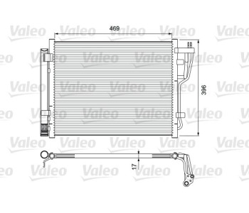 Кондензатор, климатизация VALEO 814070 за KIA PRO CEED (ED) от 2008 до 2013