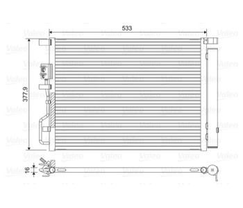 Кондензатор, климатизация VALEO 822612 за KIA SPORTAGE (QL) от 2015