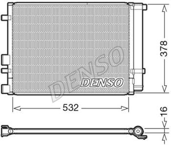 Кондензатор, климатизация DENSO DCN41011 за KIA RIO III (UB) хечбек от 2011