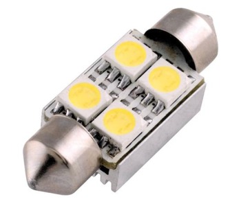 Диодна Крушка 1,92W 12V 4SMD SV8.5 10x36mm LED - 1 бр