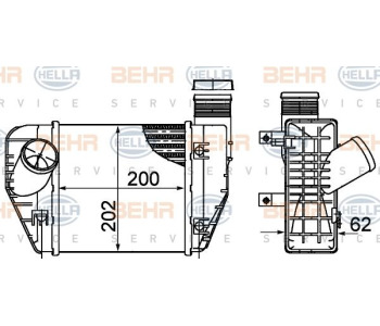 Радиатор, охлаждане на двигателя HELLA 8MK 376 900-231 за IVECO DAILY III платформа от 1998 до 2006