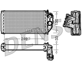 Съпротивление, вентилатор за вътрешно пространство DENSO DRS12001 за IVECO DAILY IV товарен от 2006 до 2011