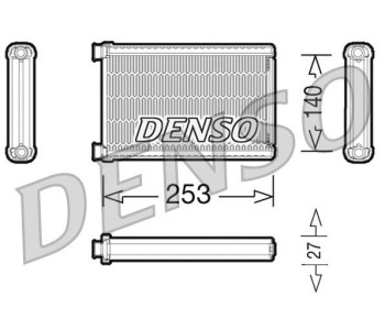 Топлообменник, отопление на вътрешното пространство DENSO DRR12010 за IVECO DAILY IV товарен от 2006 до 2011