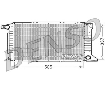 Радиатор, охлаждане на двигателя DENSO DRM12008 за IVECO DAILY V платформа от 2011 до 2014