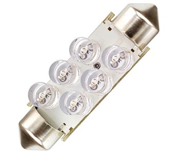 Диодна крушка за плафон синя EVO FORMANCE 6 SMD SV8.5 LED - 1 бр