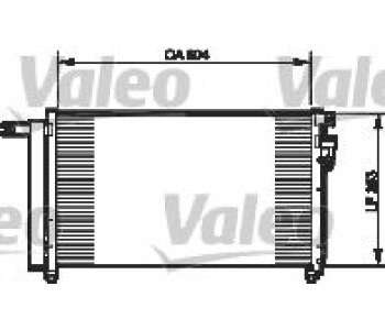 Кондензатор, климатизация VALEO 814349 за KIA RIO II (JB) хечбек от 2005 до 2011
