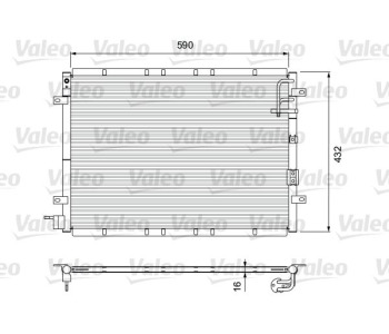 Кондензатор, климатизация VALEO 818080 за KIA SORENTO I (JC) от 2002 до 2009
