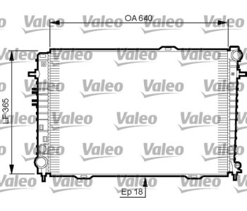 Радиатор, охлаждане на двигателя VALEO 735500 за KIA SPORTAGE (JE, KM) от 2004 до 2010