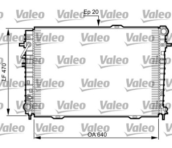 Радиатор, охлаждане на двигателя VALEO 735507 за KIA SPORTAGE (JE, KM) от 2004 до 2010