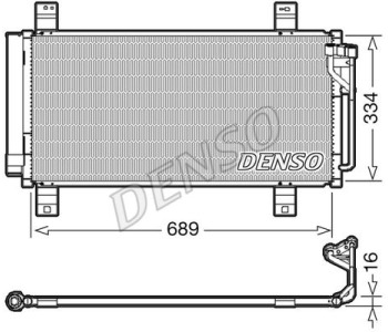 Кондензатор, климатизация DENSO DCN44015 за MAZDA 6 (GJ, GL) седан от 2012
