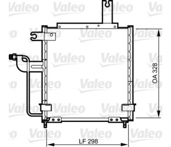 Кондензатор, климатизация VALEO 814258 за MAZDA DEMIO (DW) от 1996 до 2003