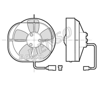 Вентилатор вътрешно пространство DENSO DEA17002 за MERCEDES (W124) седан от 1984 до 1992