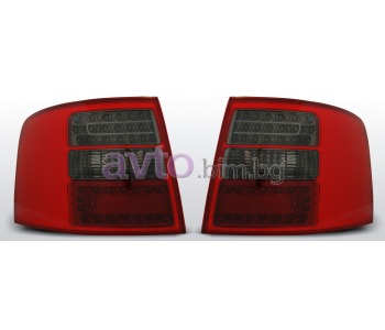 Тунинг стопове червени опушени LED (ляв и десен) Комби за AUDI A6 Avant (4B5, C5) от 1997 до 2005