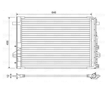 Кондензатор, климатизация VALEO 814035 за MERCEDES A (W176) от 2012