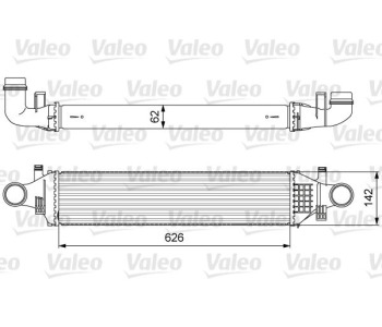 Интеркулер (охладител за въздуха на турбината) VALEO 818623 за MERCEDES CLA (C117) от 2013