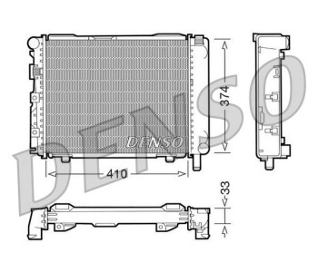 Радиатор, охлаждане на двигателя DENSO DRM17096 за MERCEDES CLA (C117) от 2013