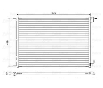 Кондензатор, климатизация VALEO 814468 за MERCEDES C (W205) седан от 2013