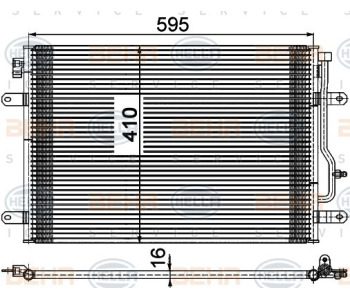 Топлообменник, отопление на вътрешното пространство HELLA 8FH 351 311-761 за MERCEDES SLK (R170) от 1996 до 2004