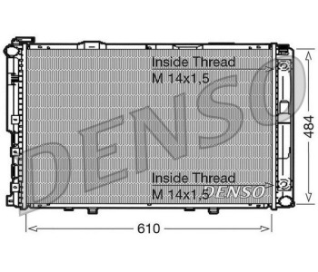 Радиатор, охлаждане на двигателя DENSO DRM17070 за MERCEDES E (S210) комби от 1996 до 2003