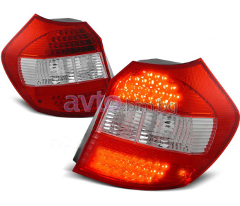 Тунинг стопове червено бели LED за BMW 1 Ser (E87) от 2003 до 2013