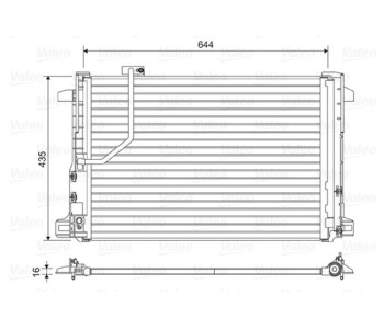 Кондензатор, климатизация VALEO 814044 за MERCEDES GLK (X204) от 2008