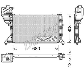 Радиатор, охлаждане на двигателя DENSO DRM17048 за MERCEDES E (S212) комби от 2009