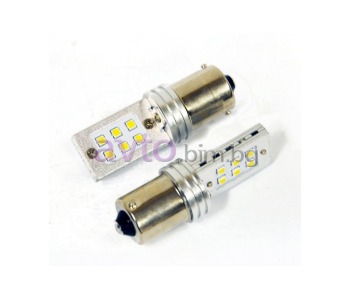 Диодни крушки с 12 SMD диоди 46mm - 2бр.