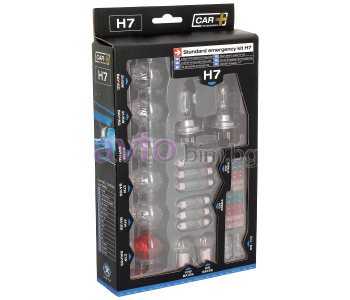 Комплект крушки H7 и бушони 30 части