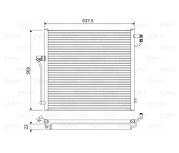 Кондензатор, климатизация VALEO 822623 за MERCEDES GLS (X166) от 2015 до 2019
